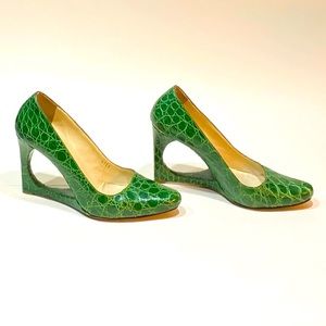 Jil Sander Crocodile Leather Heel